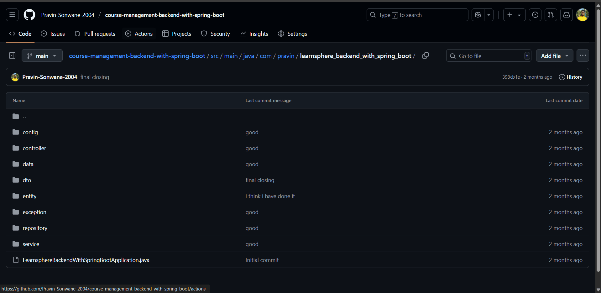 Project screenshot 1
