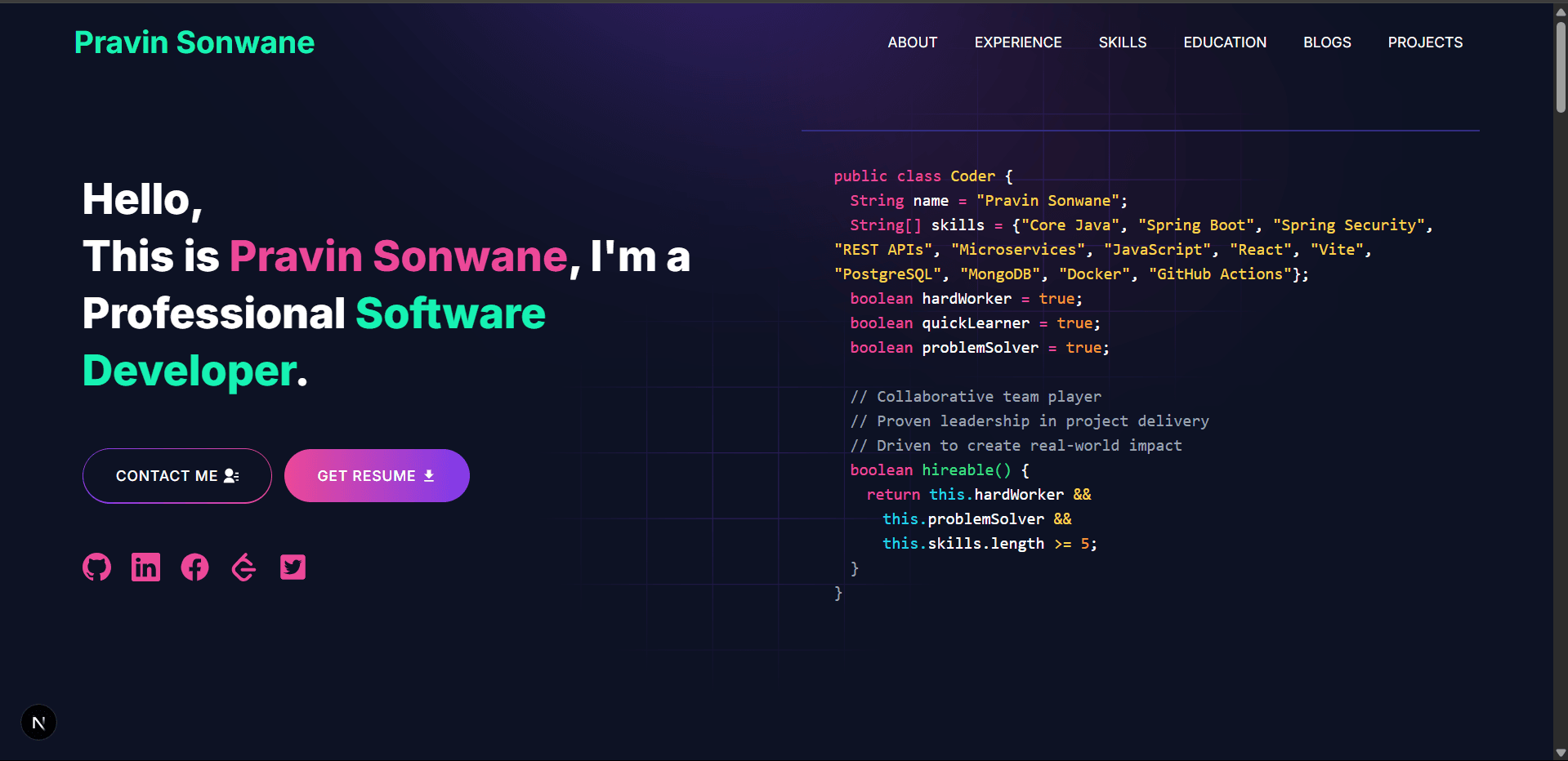 Project screenshot 1